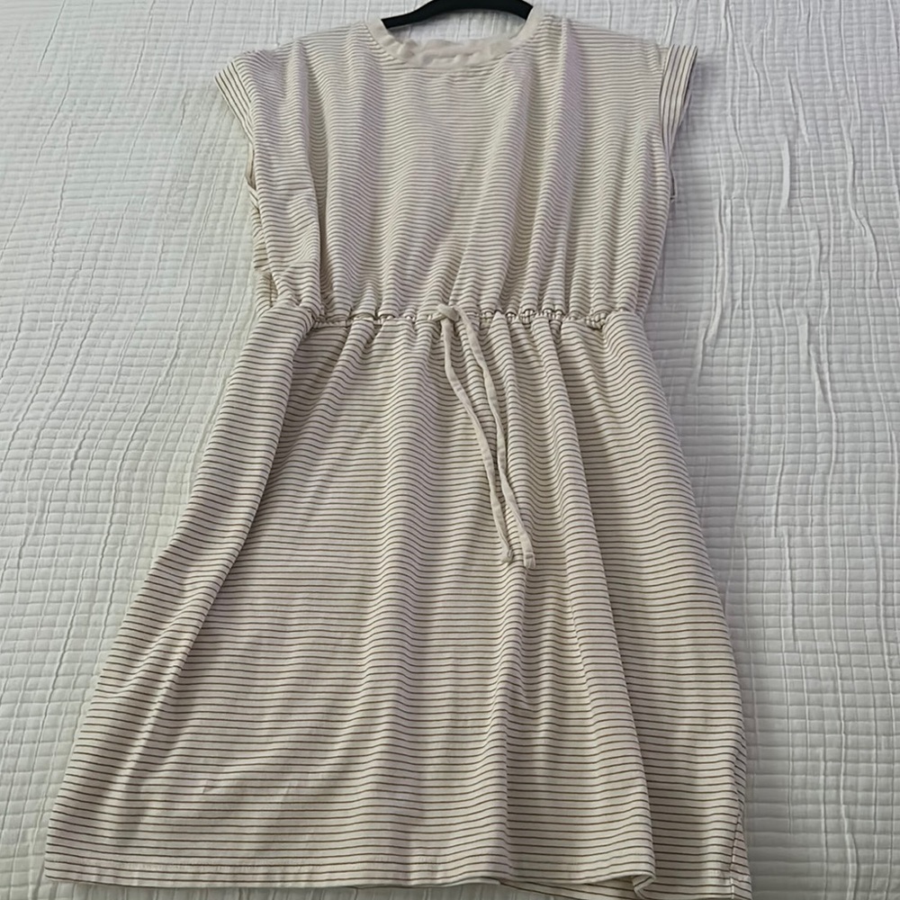 Target Striped Cream Dress